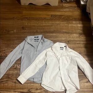 Boy’s Classic White and Gray Shirts